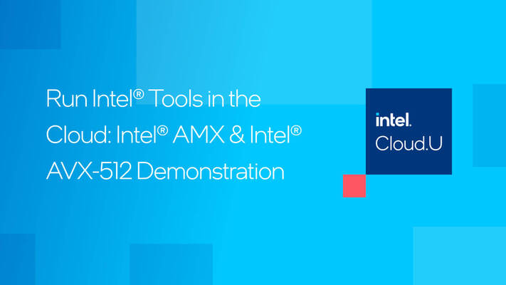 Chapter 1:Run Intel Tools in the Cloud: Intel® AMX & Intel® AVX-512 Demonstration