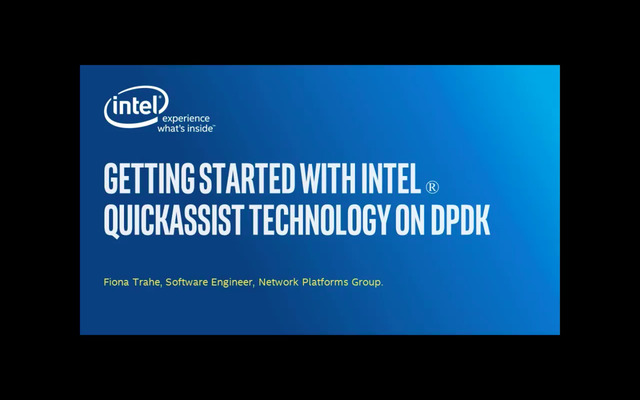Chapter 1: Getting started with Intel® QuickAssist Technology on DPDK