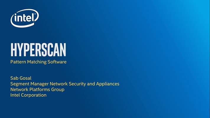 Chapter 1: Hyperscan - Pattern Matching Software