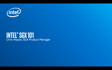 Intel®  SGX  101