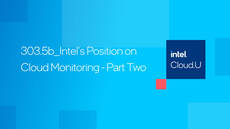 Intel's Position on Cloud Monitoring - Part Two